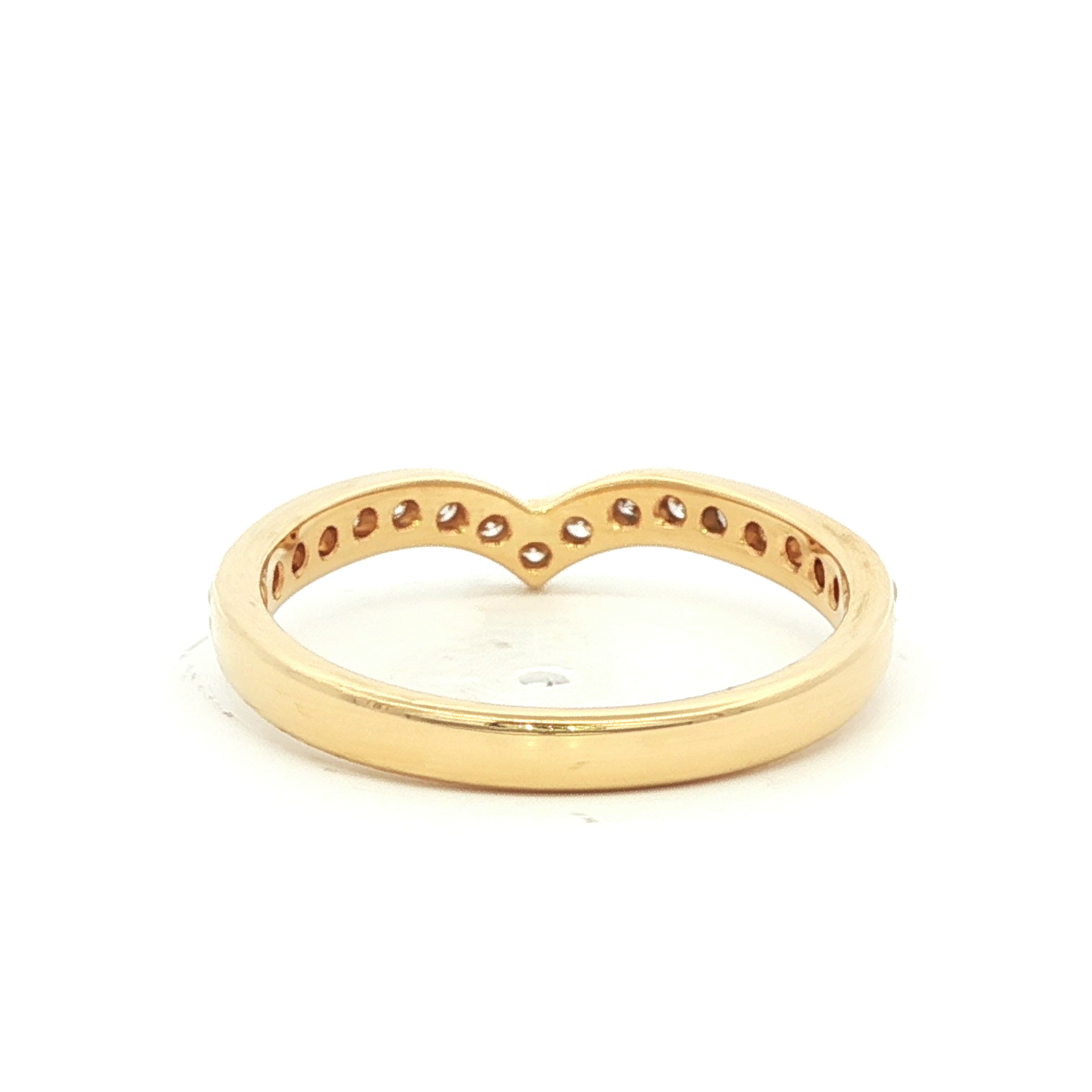 Diamond Ring in 18ct YG with 17x.02ct Dia SZ M1/2