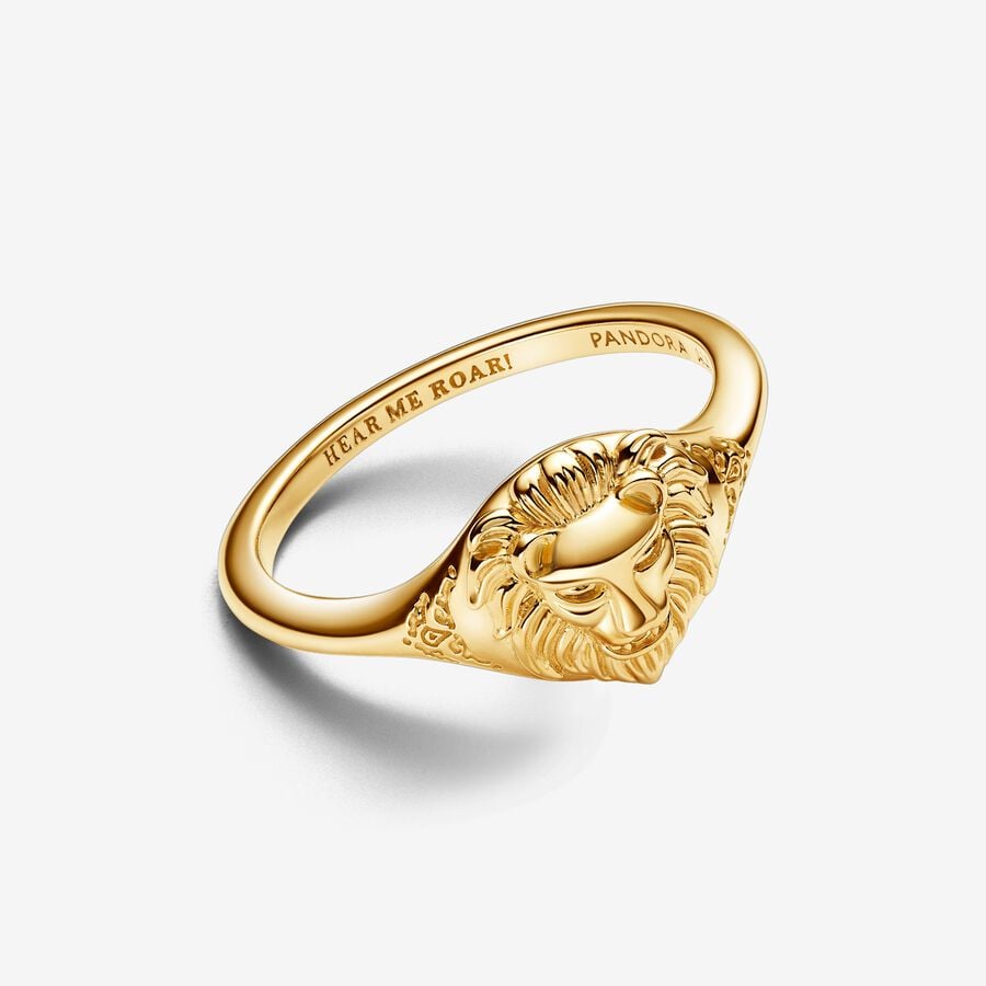 Game of Thrones Lannister lion 14k gold-plated ring