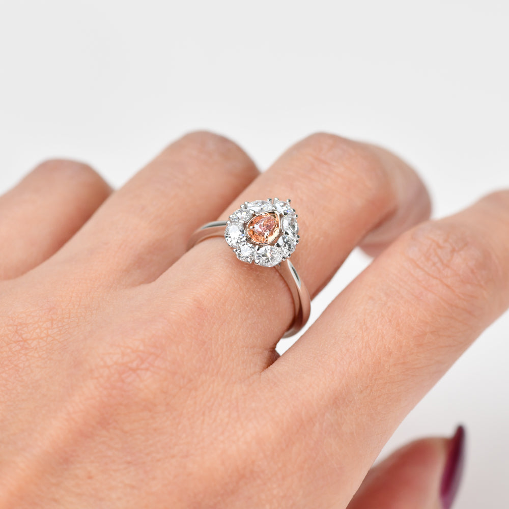 Kimberley Pear Peony Ring