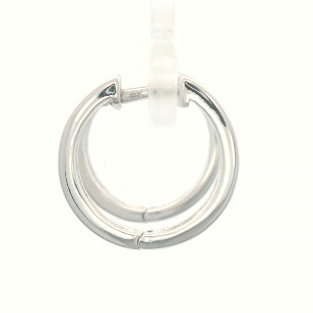 9CT W/GOLD DIA SET HUGGIE 30=.30CT