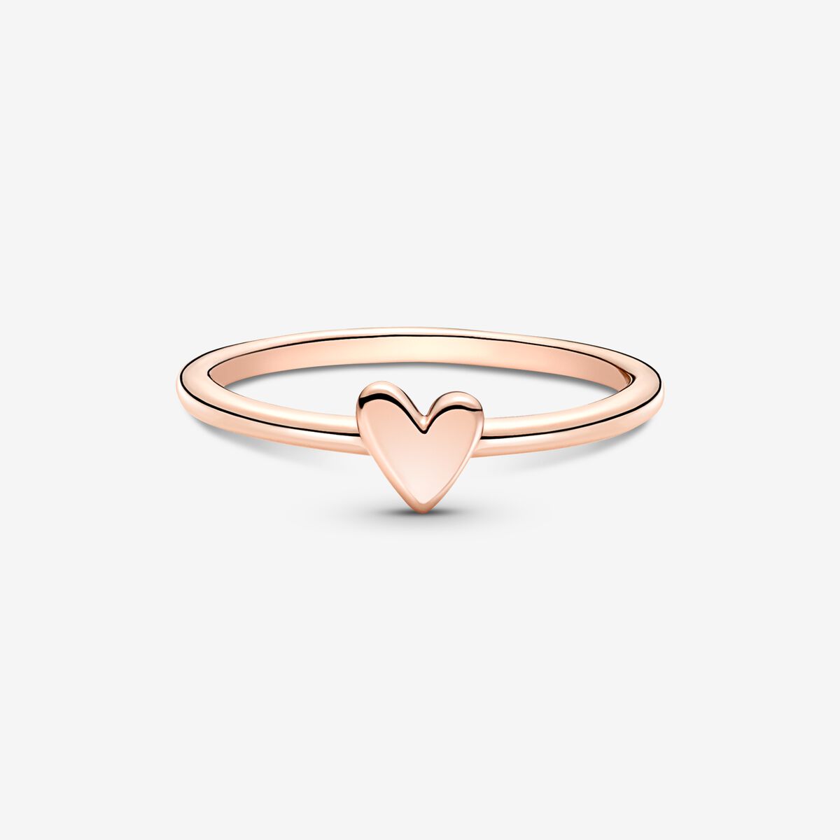 Heart 14k rose gold-plated ring