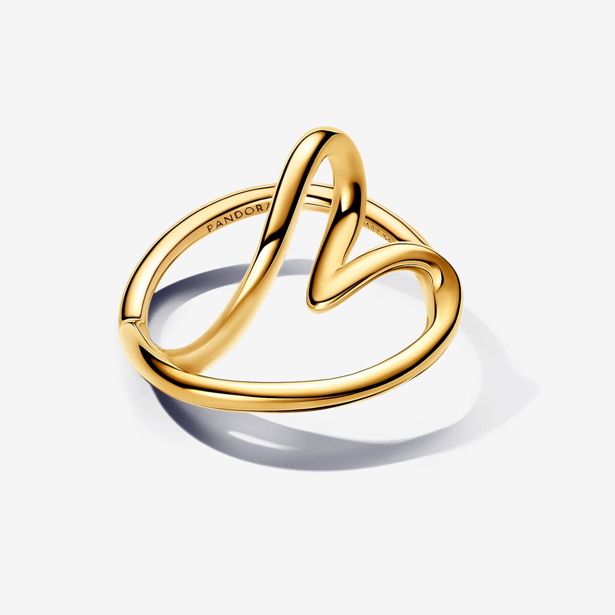 Pandora Organically Shaped Heart Ring
