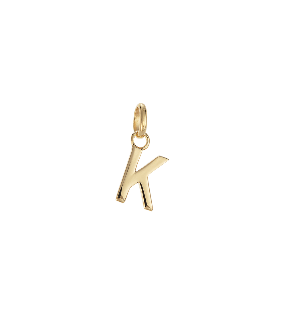 Kirstin Ash 18ct Gold Vermeil Outline Initial 'S'