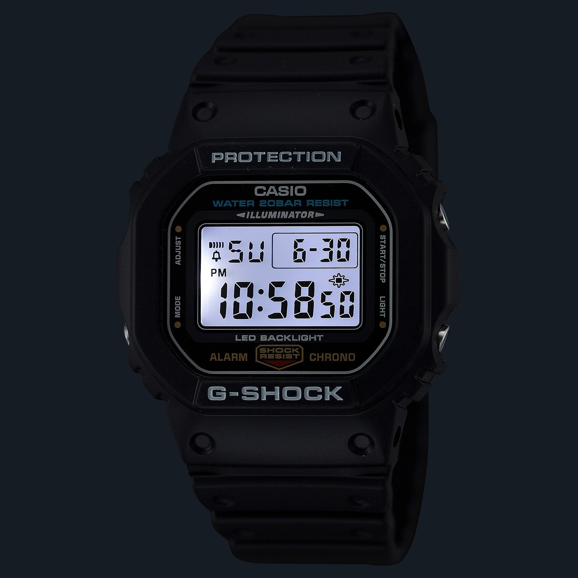G-Shock 5600 Series Black Face and Band