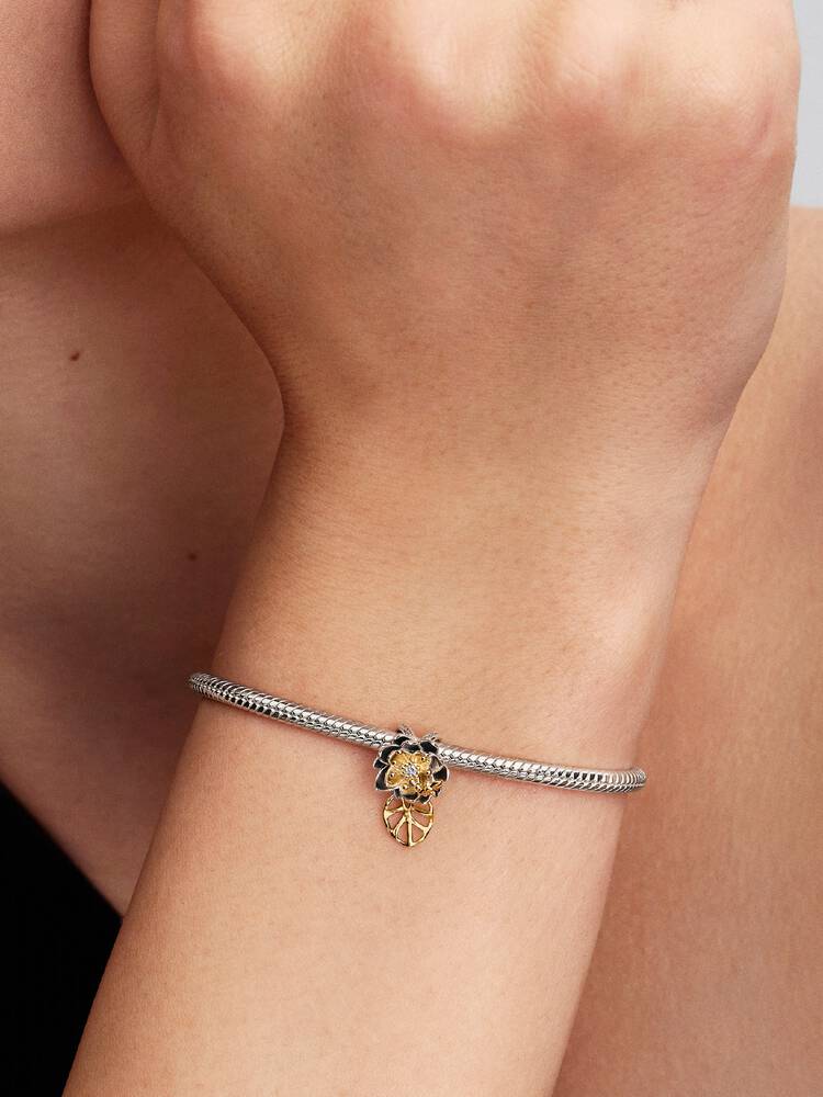 Pandora Disney Princess Tiana Lotus Flower Lab-grown Diamond Charm