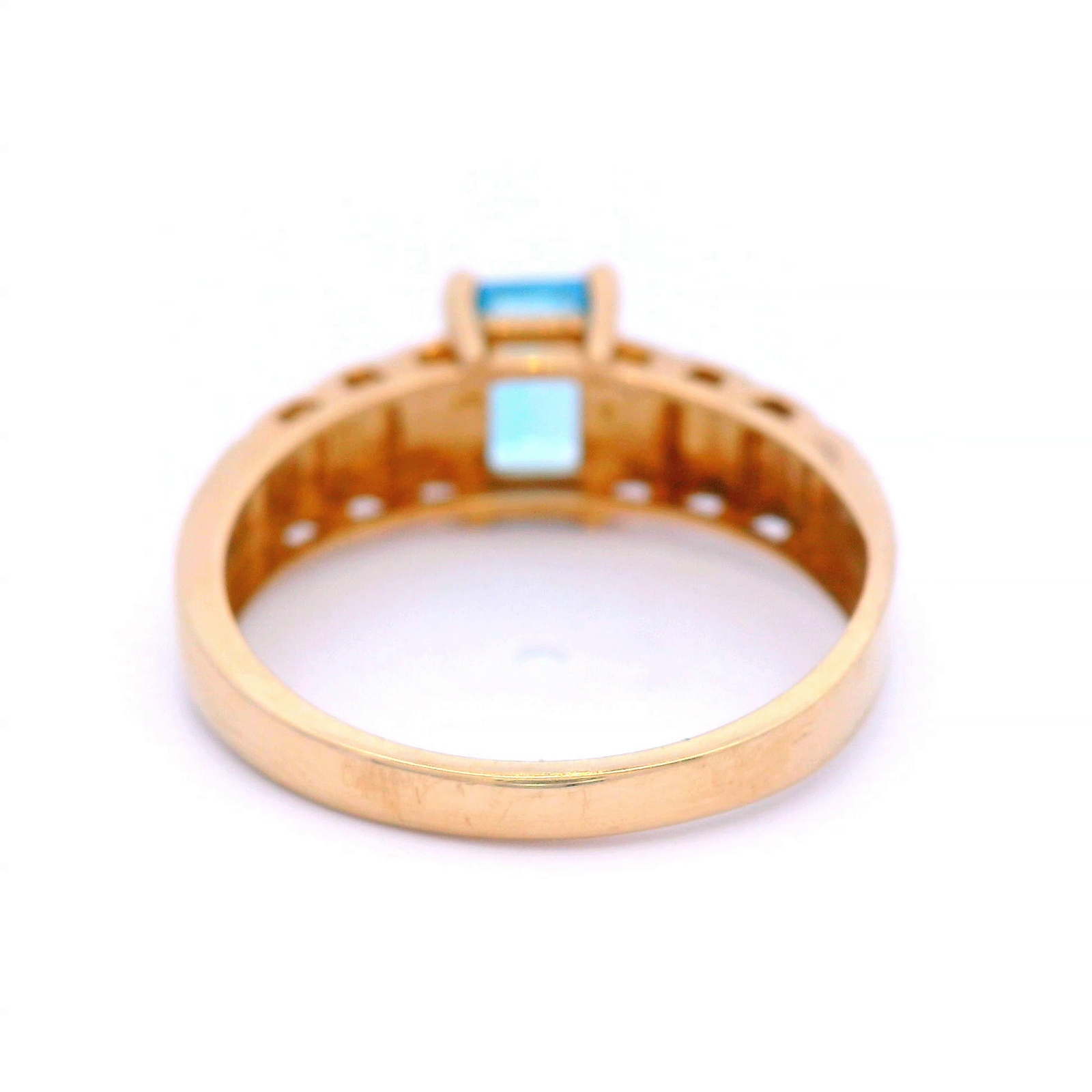 Natural Topaz Dress Ring in Yellow Gold