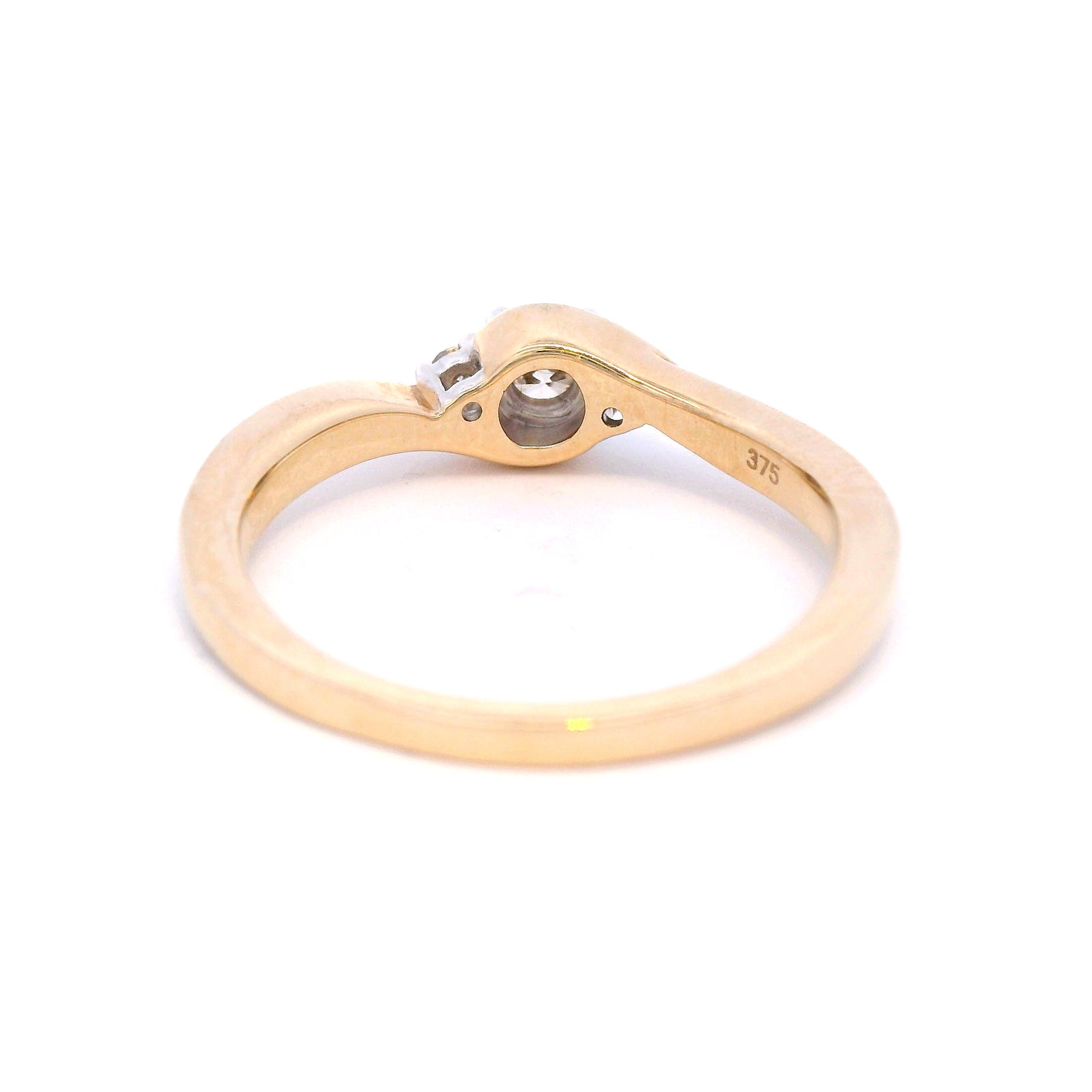 Round Brilliant Cut Trilogy Diamond Ring