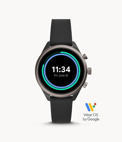 Fossil Sport Black Silicone Smartwatch