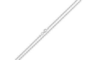 Oval Ball Chain in Sterling Silver