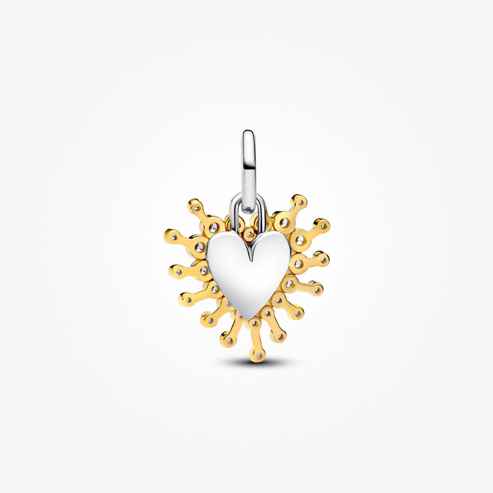 Pandora Radiant Heart Double Dangle Charm