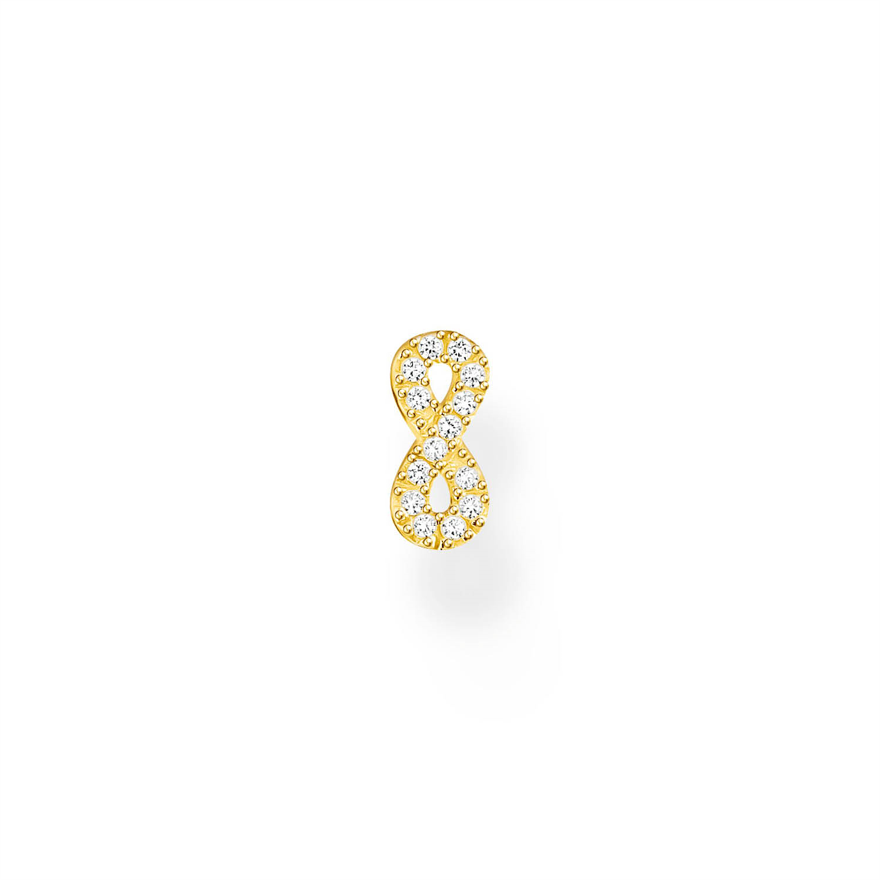 Thomas Sabo Single Gold Infinity Stud