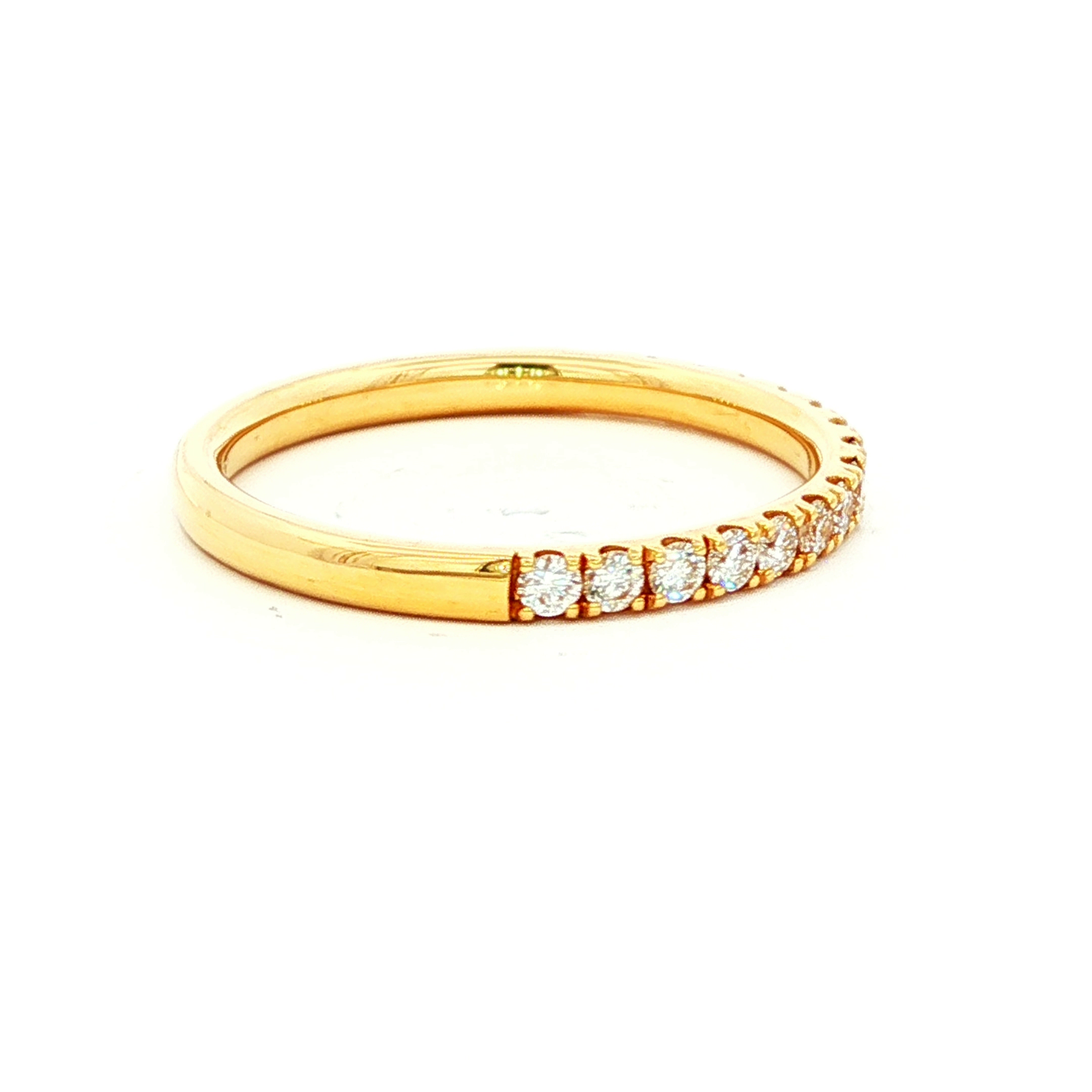 RING 18ct Yellow Gold DIAMOND SI H SZ N
