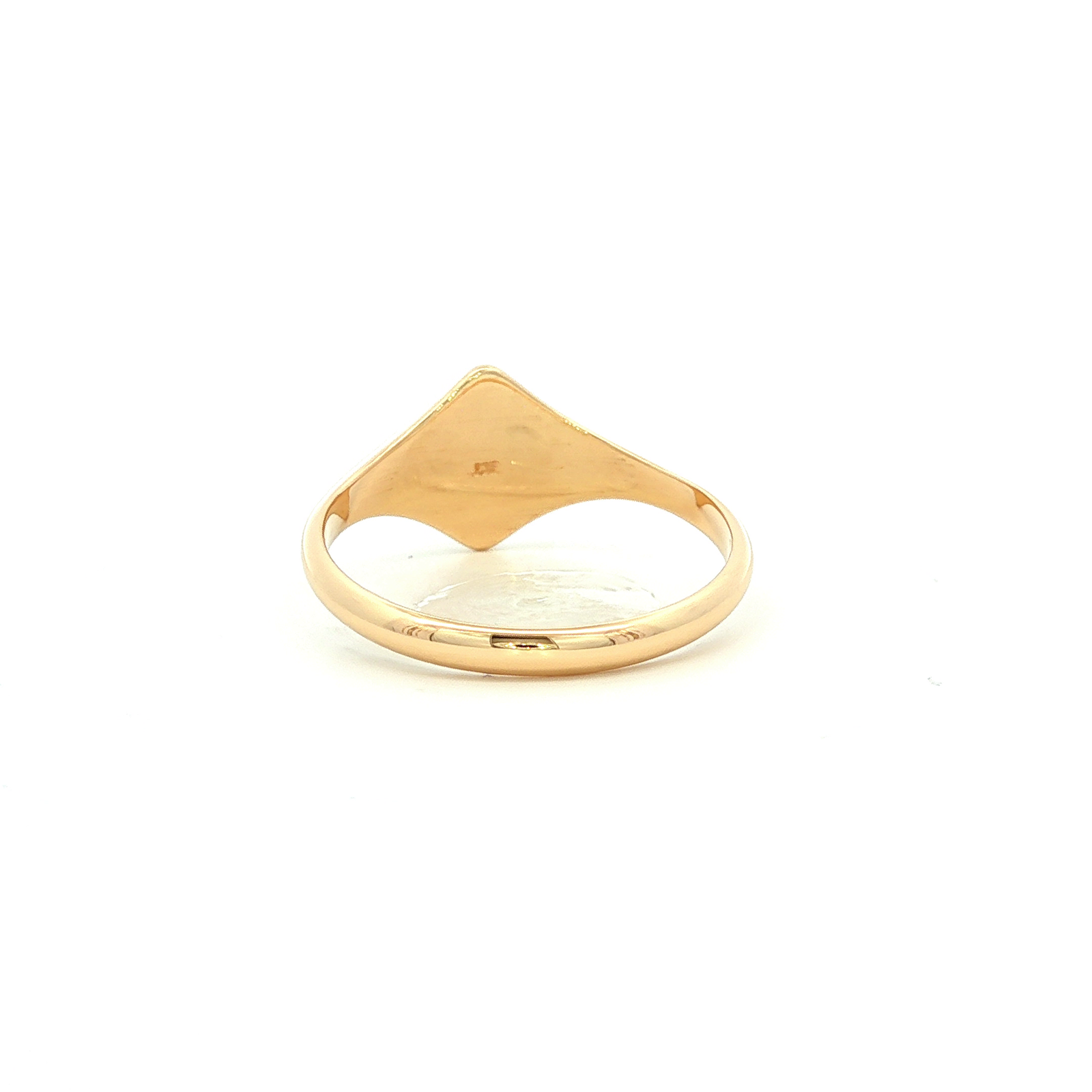 Ladies Signet Dress Ring in Yellow Gold