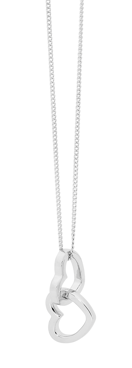 Double Linked Heart Pendant