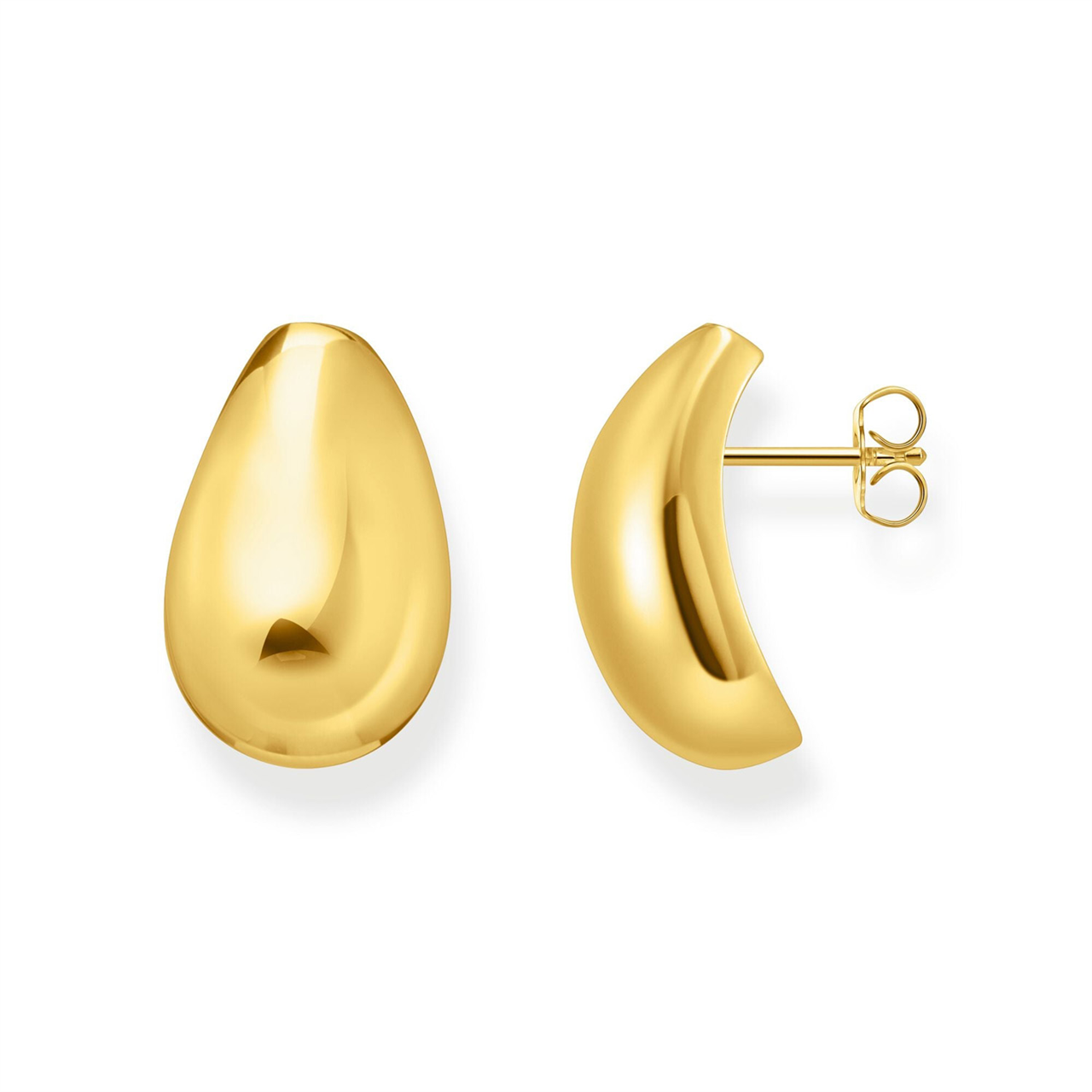 Thomas Sabo Ear Studs In Drop Shape Gold