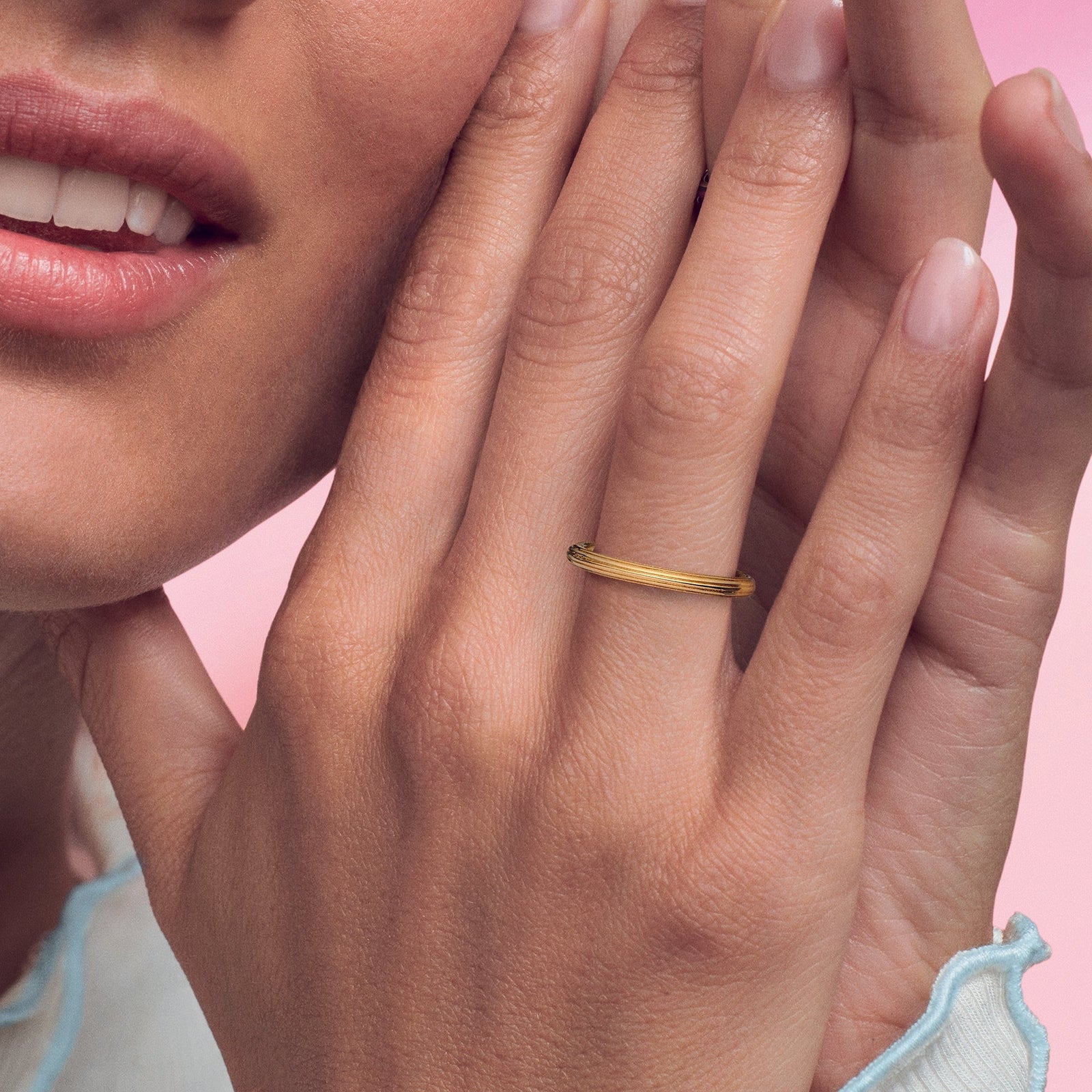 Pandora Me 14k Rose Gold Plated Ring