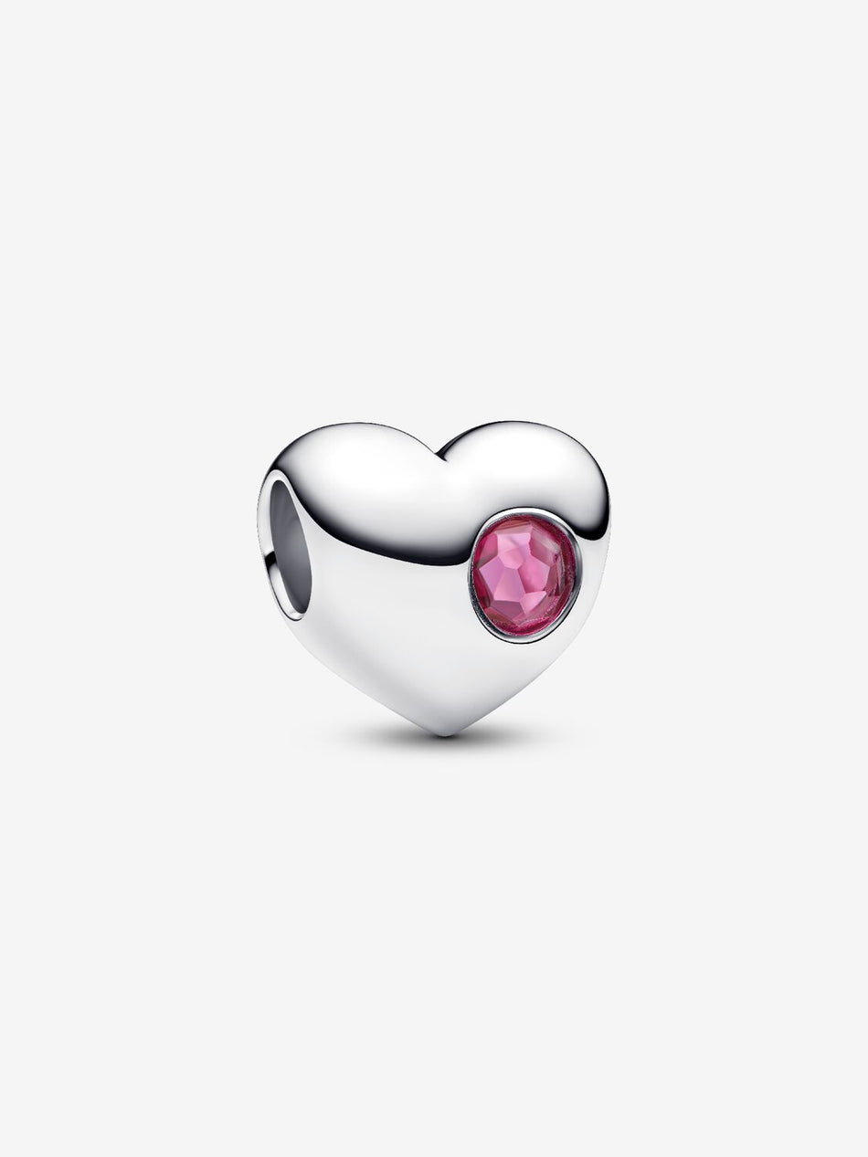 Pandora October Birthstone Heart Charm