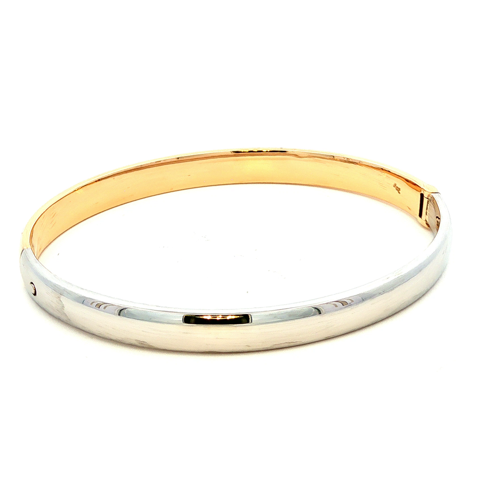 Hinged Oval Tube Oval Shape Bangle