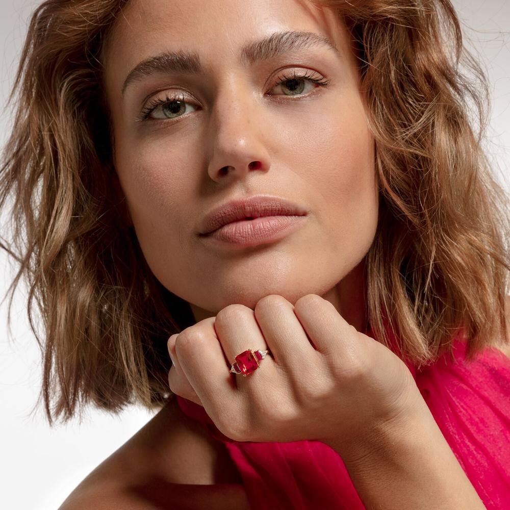 Thomas Sabo Gold Plated Ring with Colourful Stones