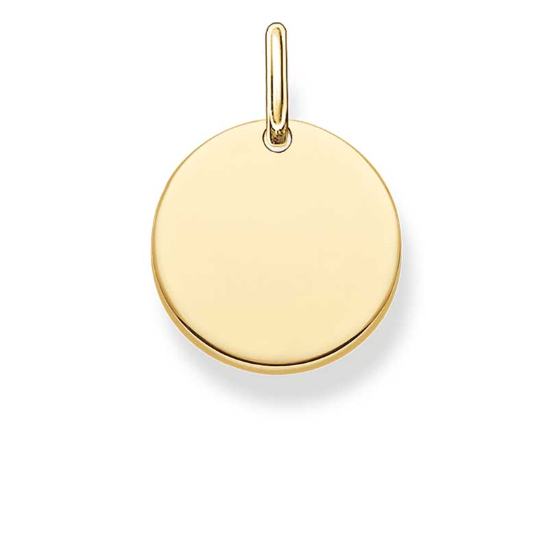 Thomas Sabo Gold Plated "Disc" Pendant