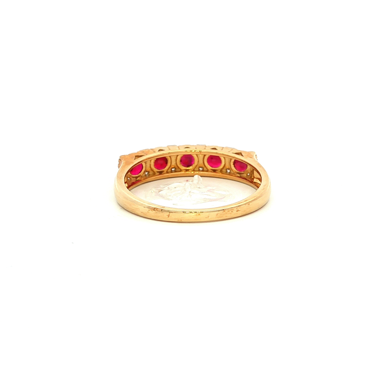 Ruby and Diamond Ring in Yellow Gold
