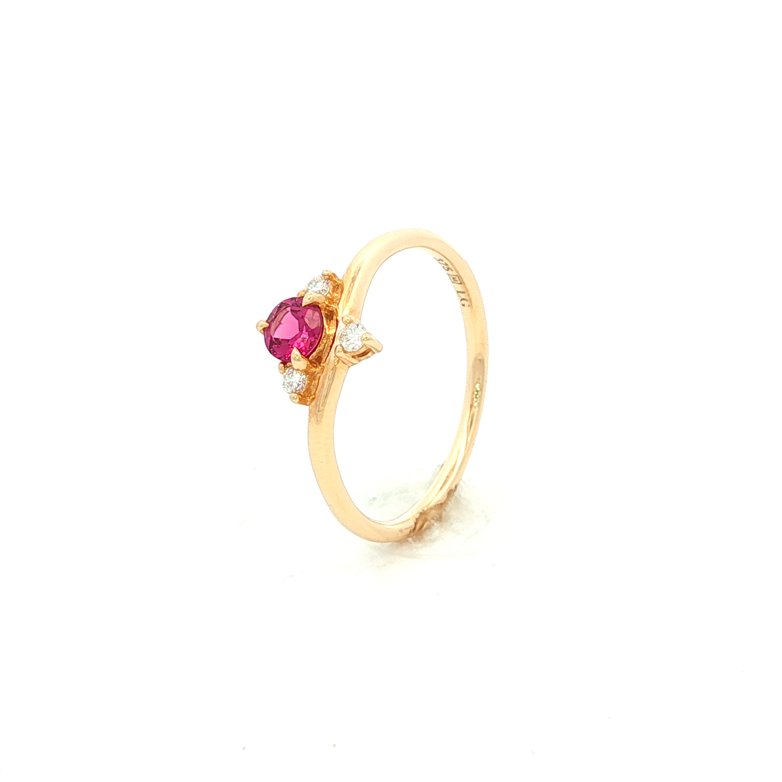 Rhodolite Garnet and Diamond Dress Ring in Yellow Gold