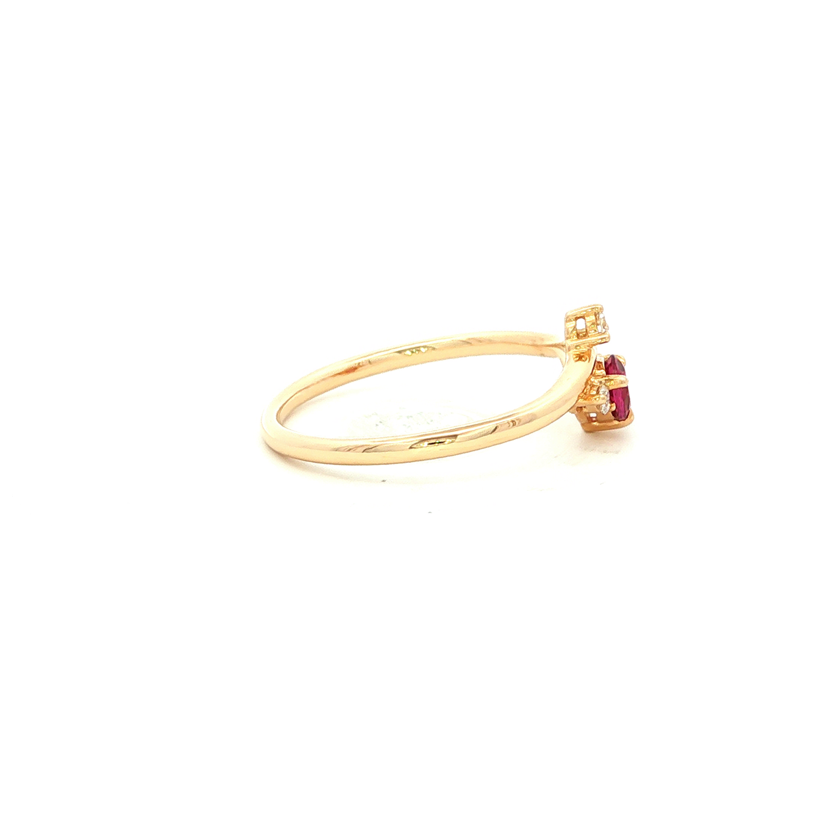 Rhodolite Garnet and Diamond Dress Ring in Yellow Gold