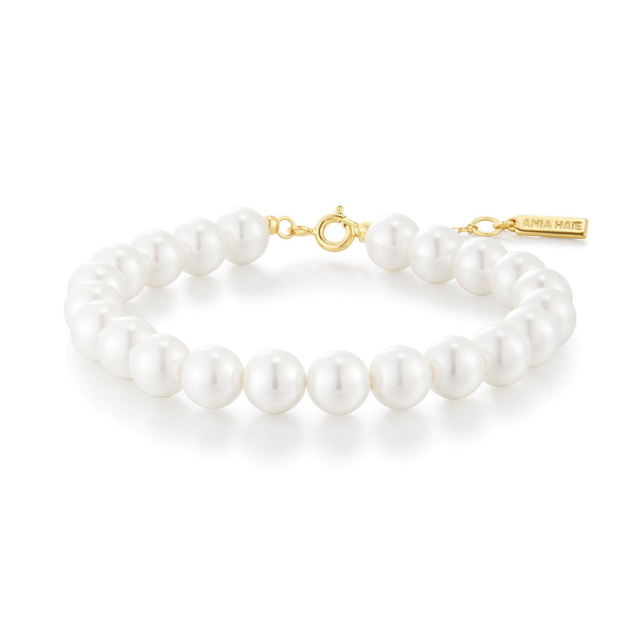 Ania Haie Gold Classic Shell Pearl Bracelet