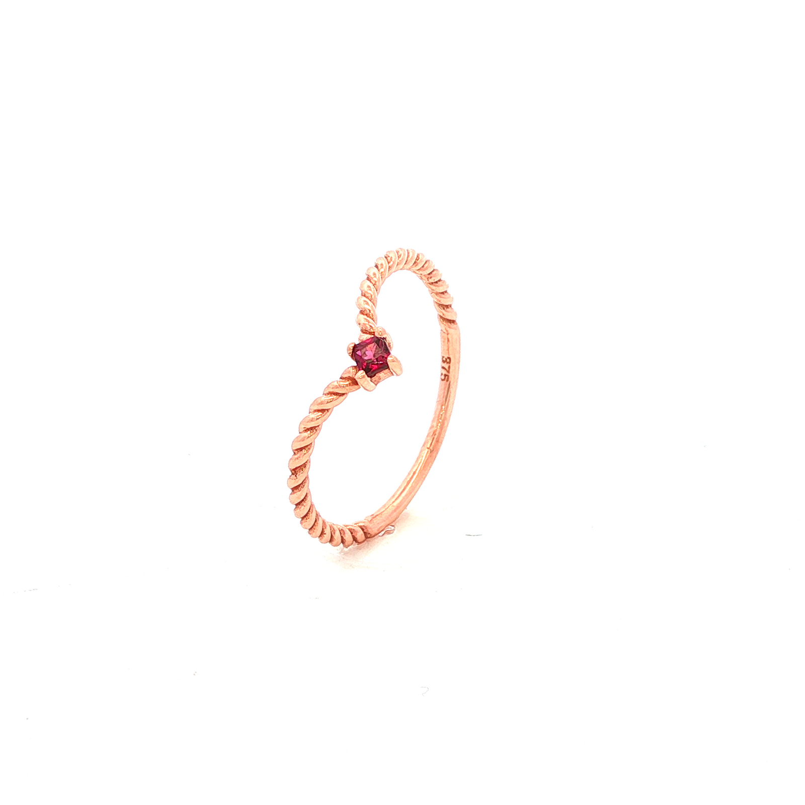 Rhodolite Garnet Ring in Rose Gold