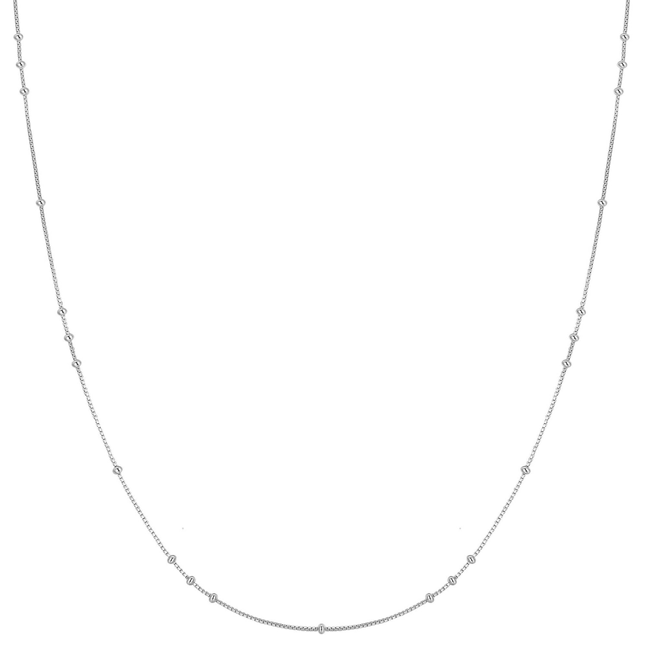 Ania Haie Silver Mini Bead Station Necklace