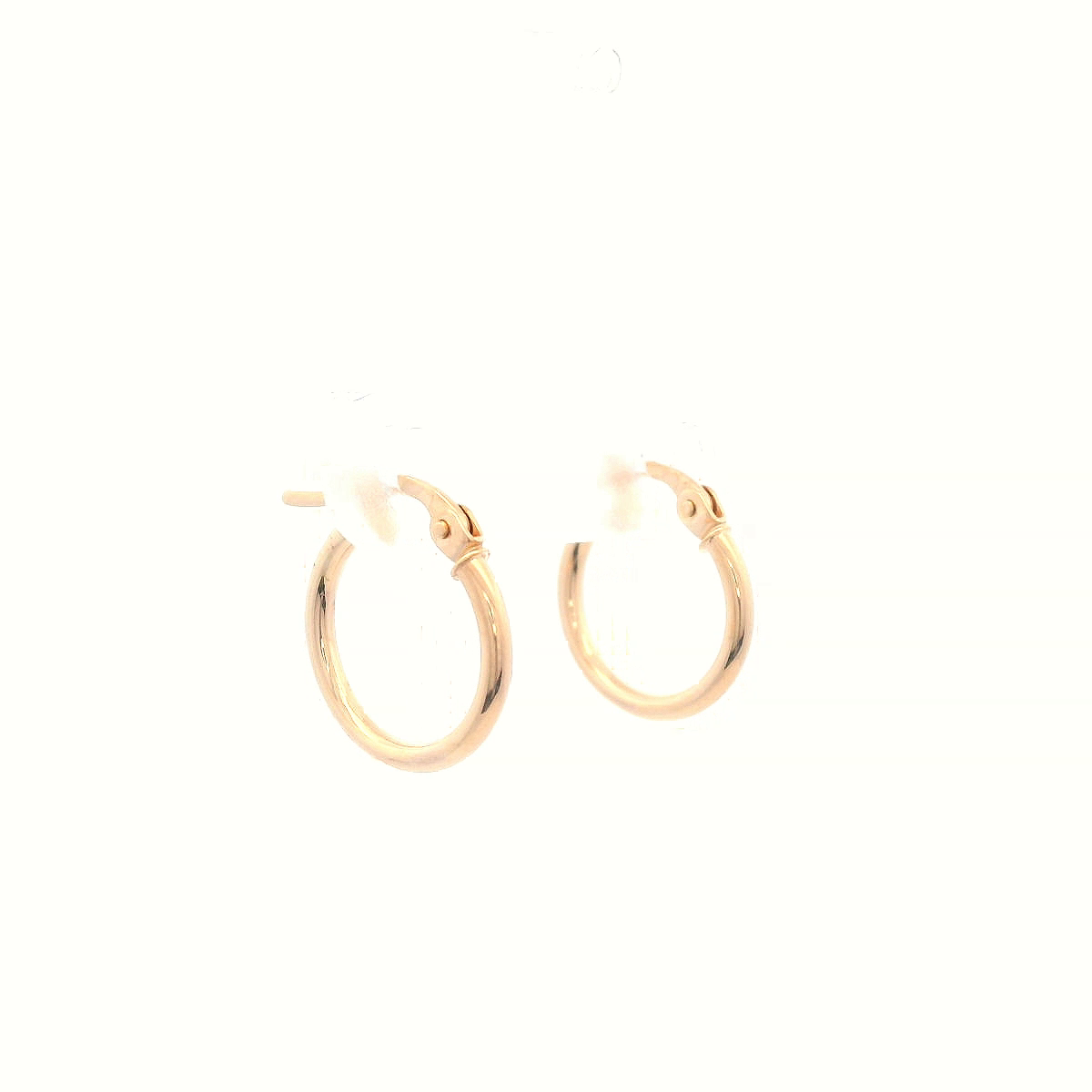 9 Carat Yellow Gold Plain Hoop Earrings