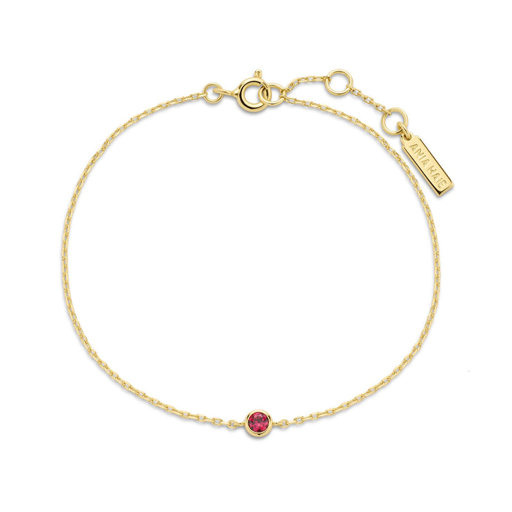 Ania Haie Gold Crimson Solitaire Bracelet