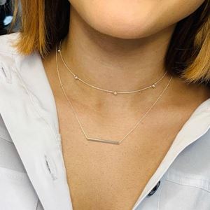 Bar Necklace in Sterling Silver