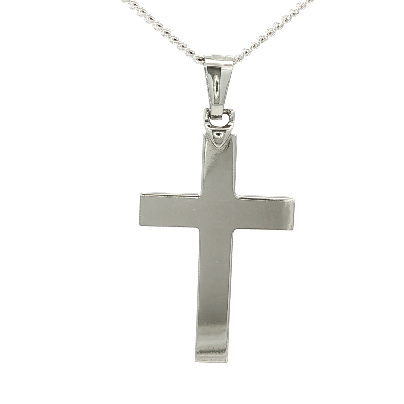 White Gold Cross Pendant