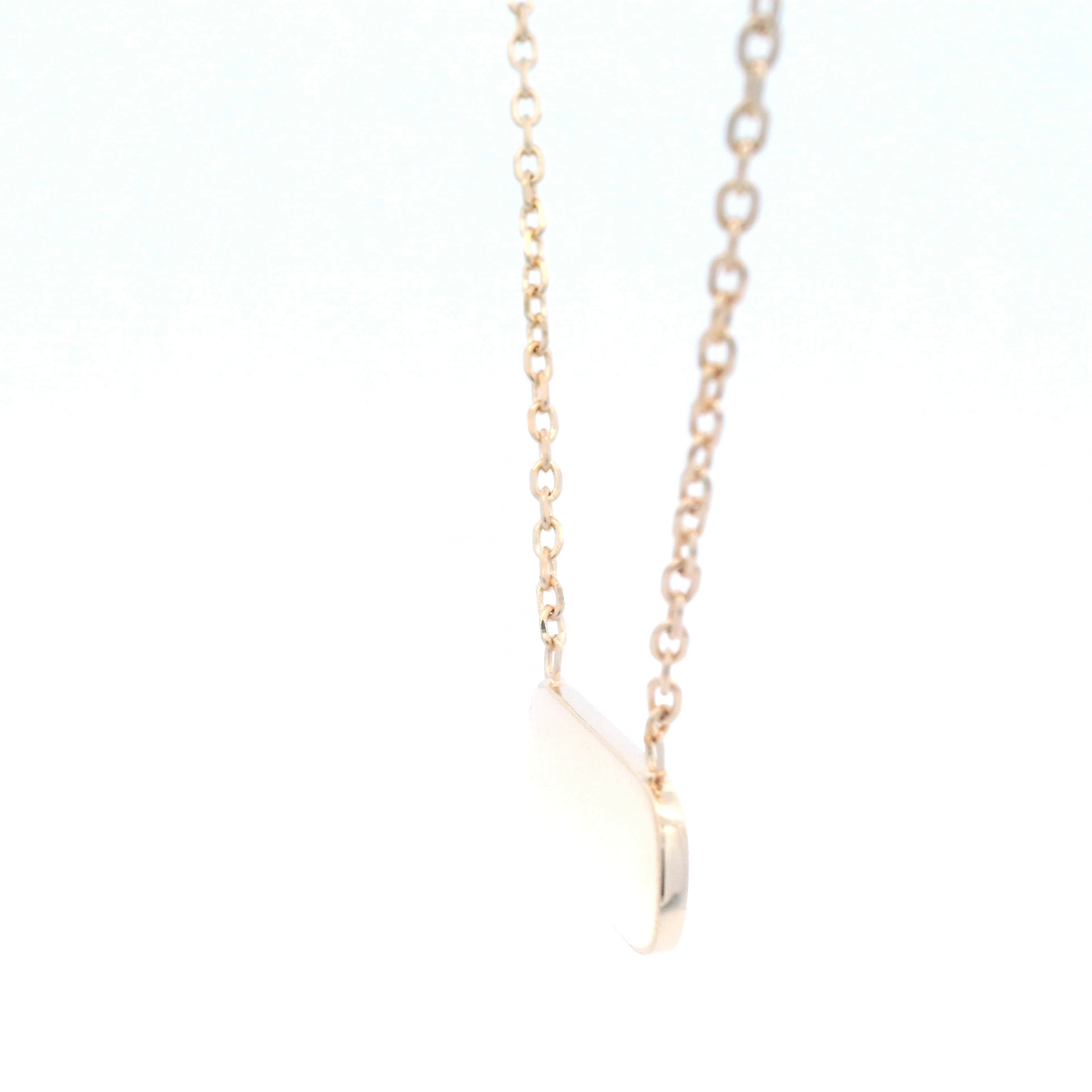 Yellow Gold Plated Alloy Rectangle Necklet