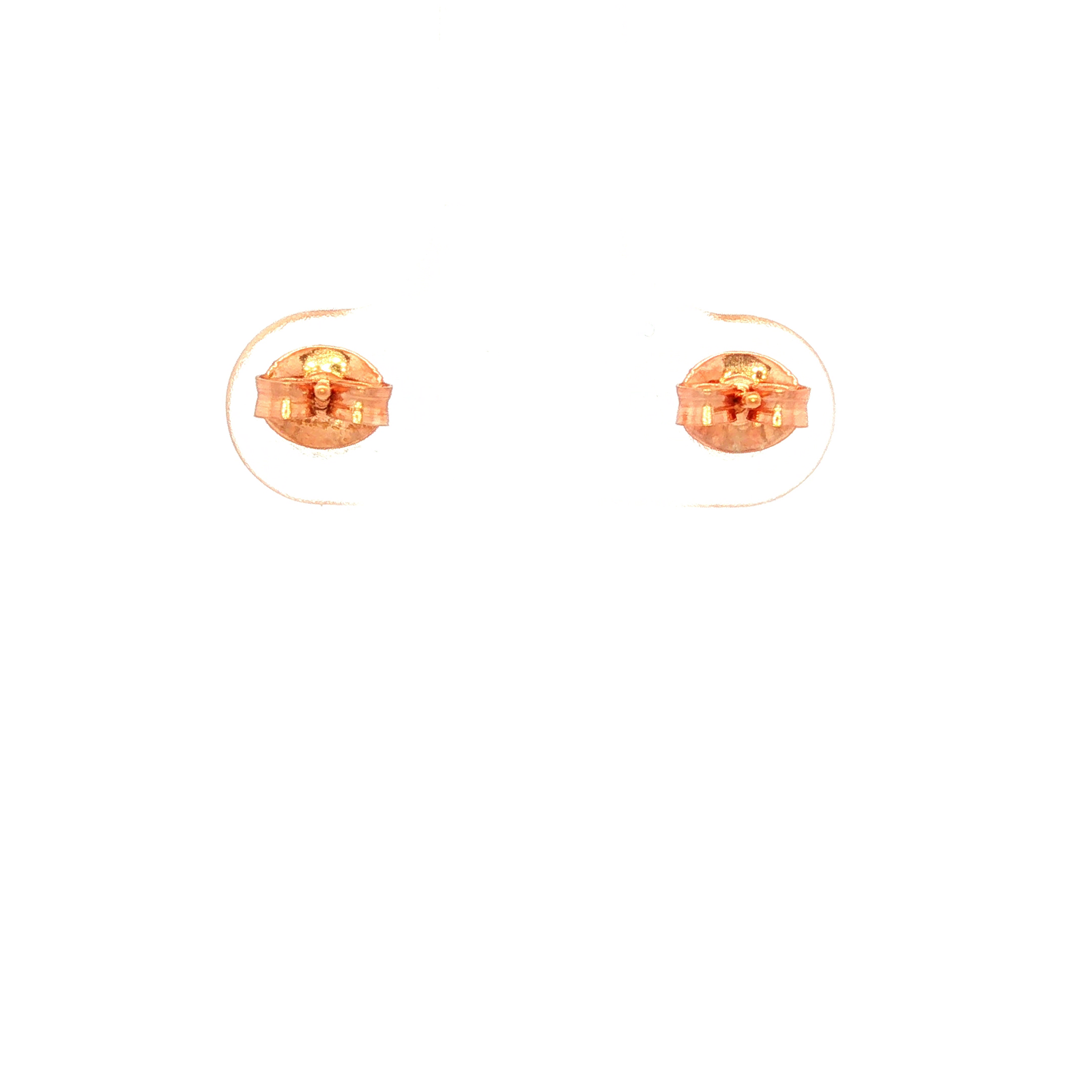 Rose Gold Round Ball Stud Earrings 4mm