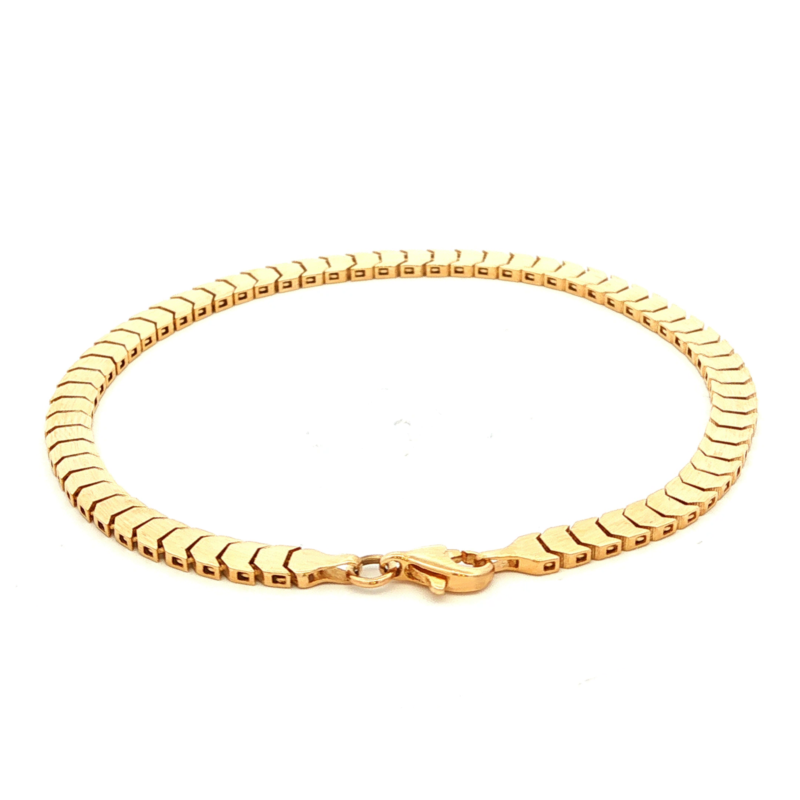 Shiny Half Round Disc Bracelet