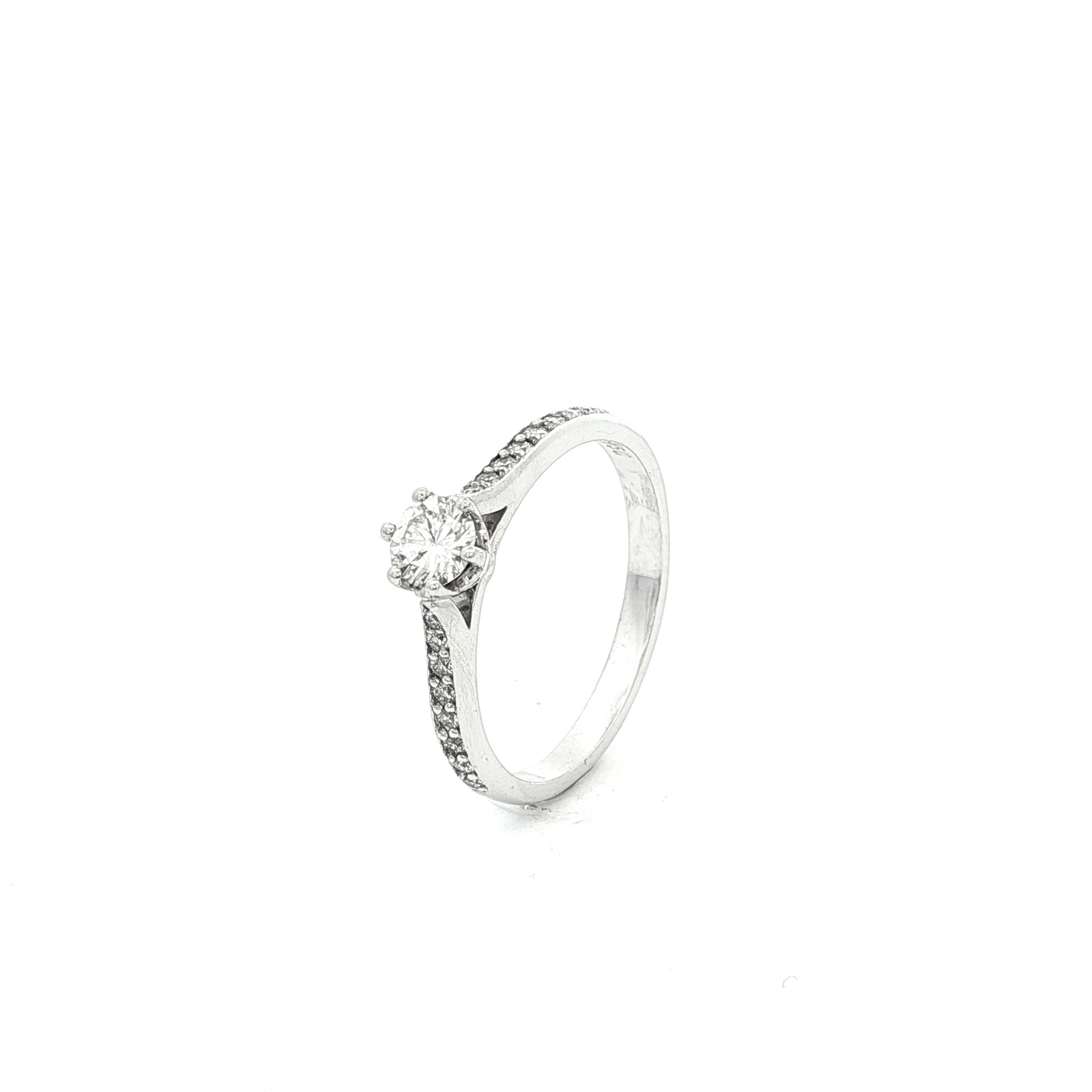 Multi Set Diamond in White Gold Ring