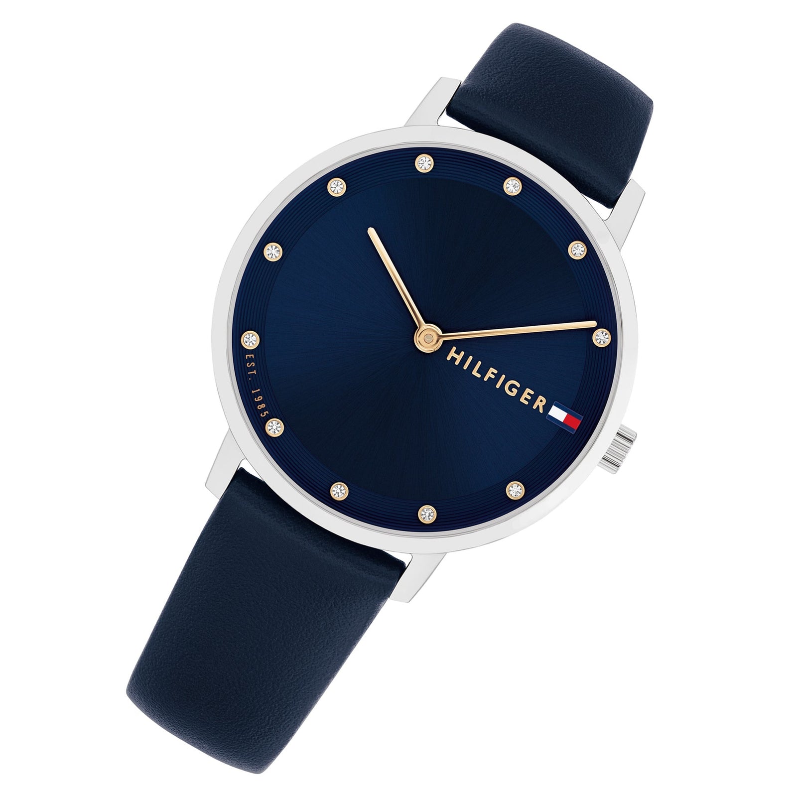 Tommy Hilfiger Navy Leather Women's Watch