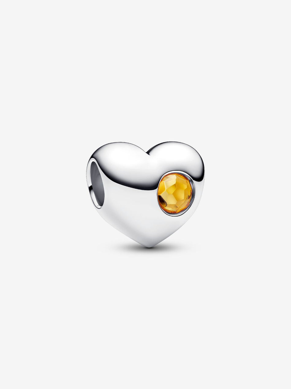Pandora November Birthstone Heart Charm
