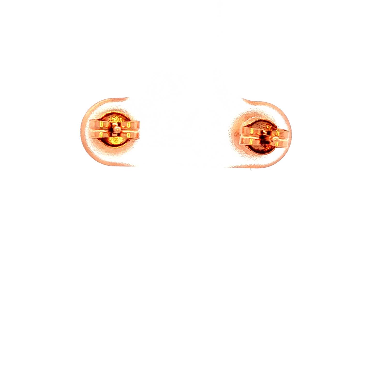 Heavy Ball Studs in Rose Gold
