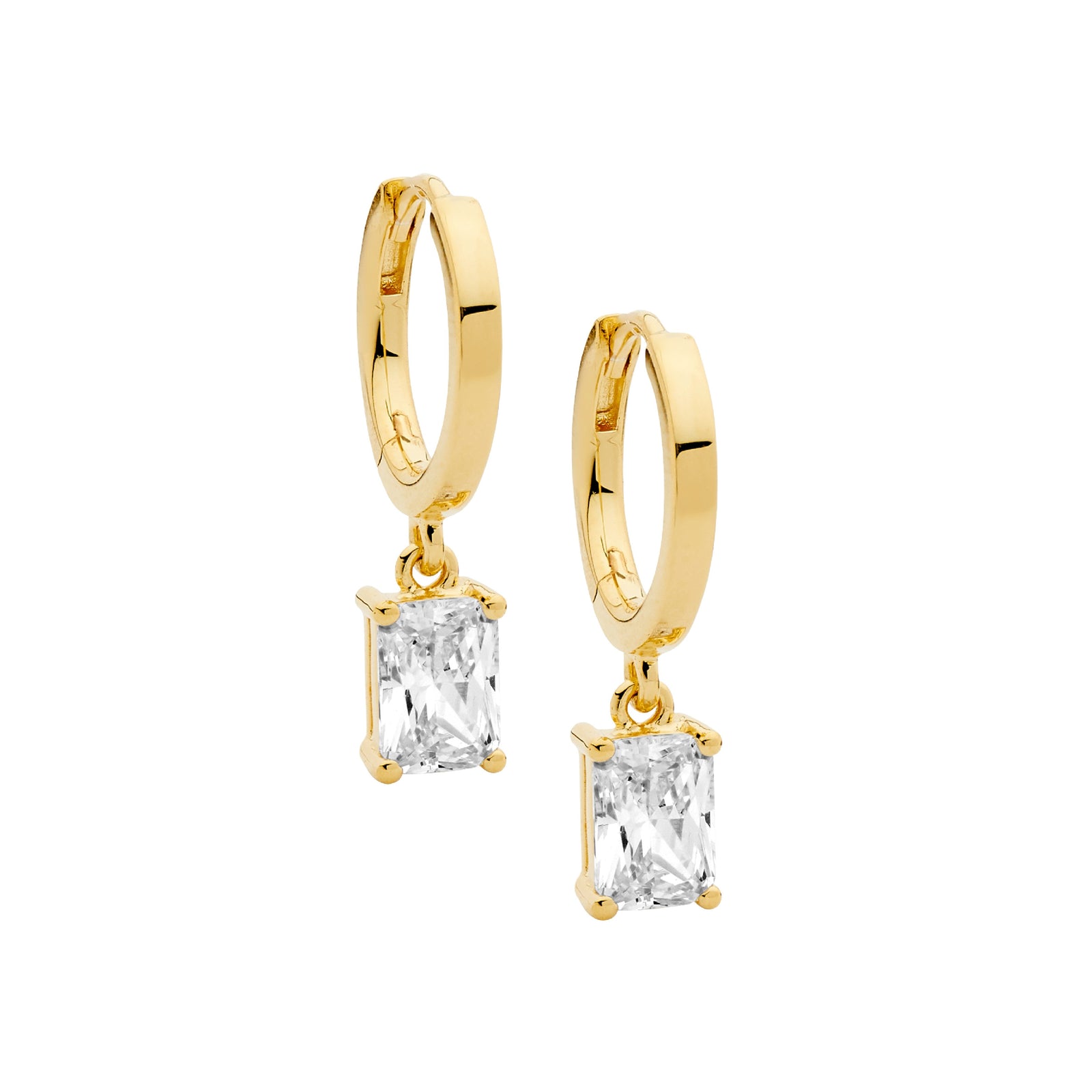 Ellani Hoop Earrings Set with Cubic Zirconias
