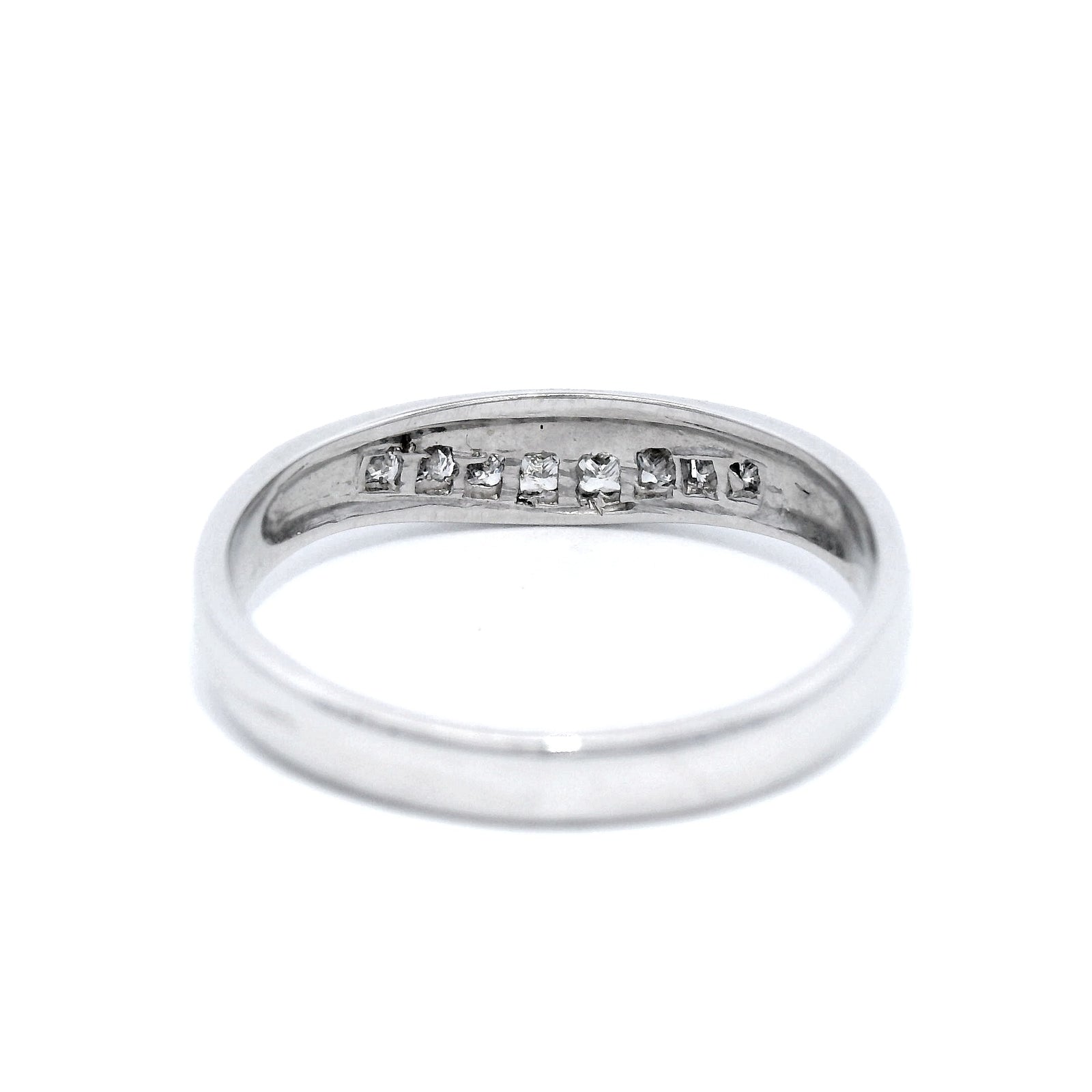 Princess Cut Diamond Set Ring in White Gold