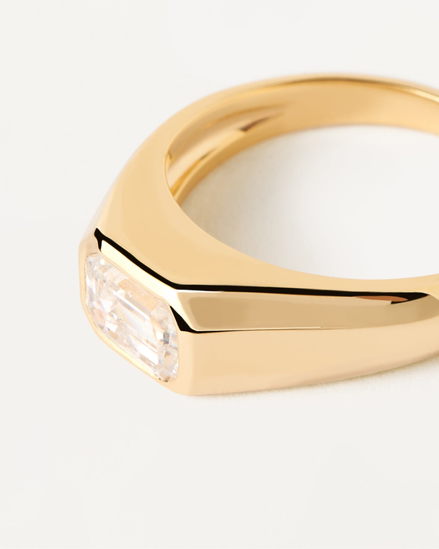 PDPAOLA Octagon Shimmer Stamp Ring