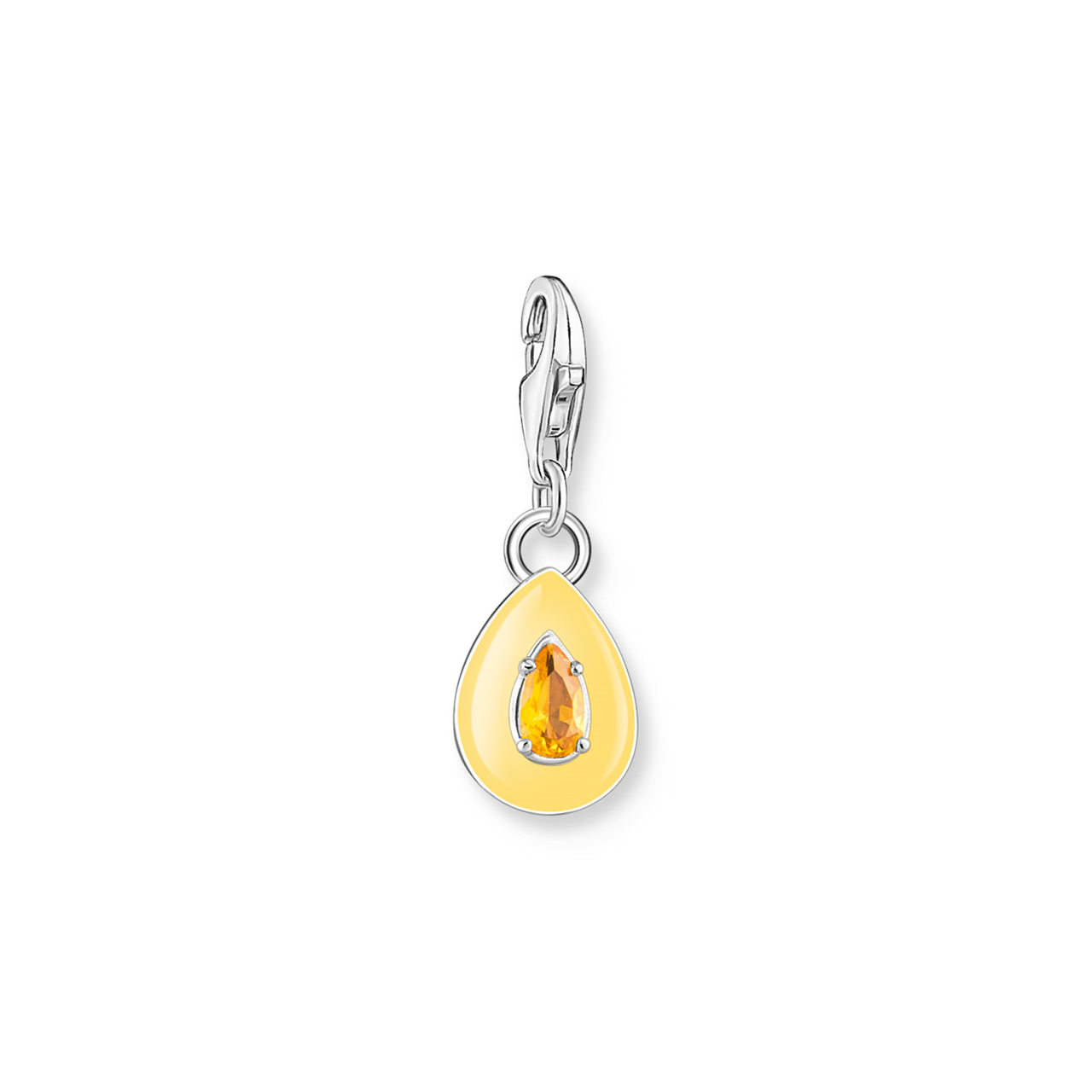 Thomas Sabo Charm Club Orange Stone Teardrop