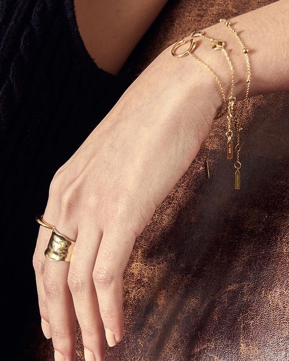 Ania Haie Silver Modern Drop Balls Bracelet