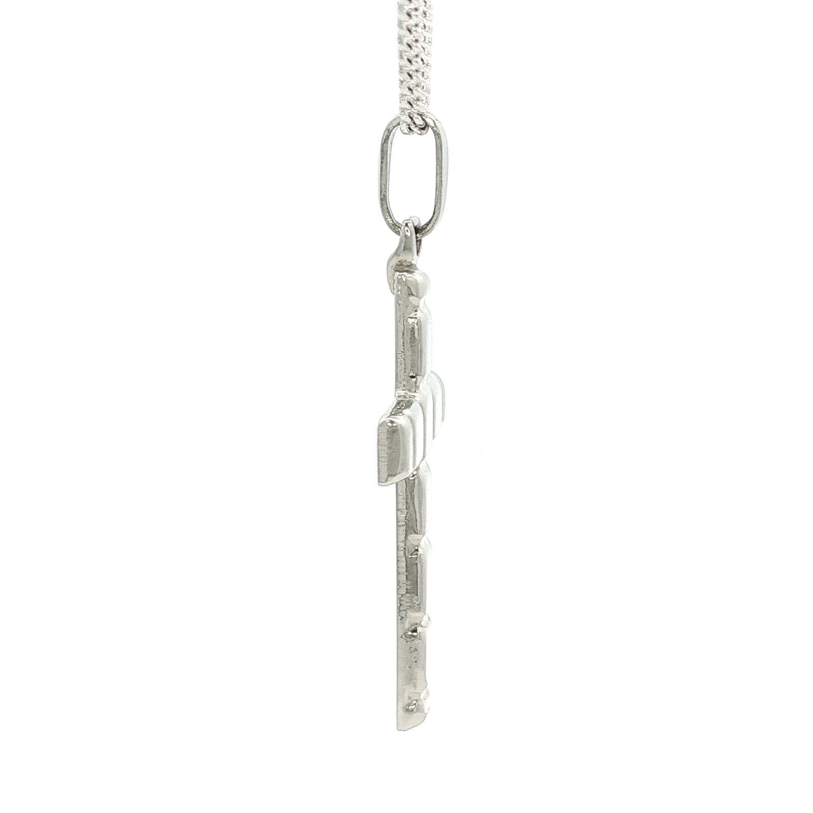 White Gold Cross Pendant