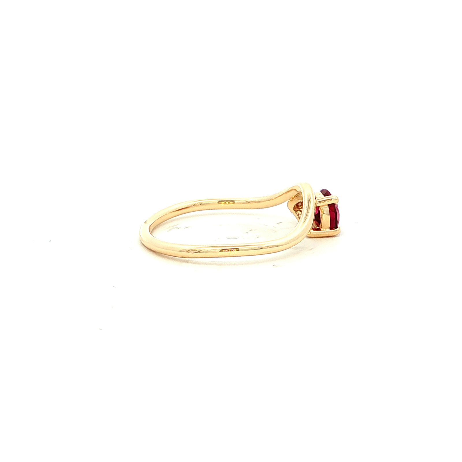 Rhodilite Garnet Dress Ring in Yellow Gold