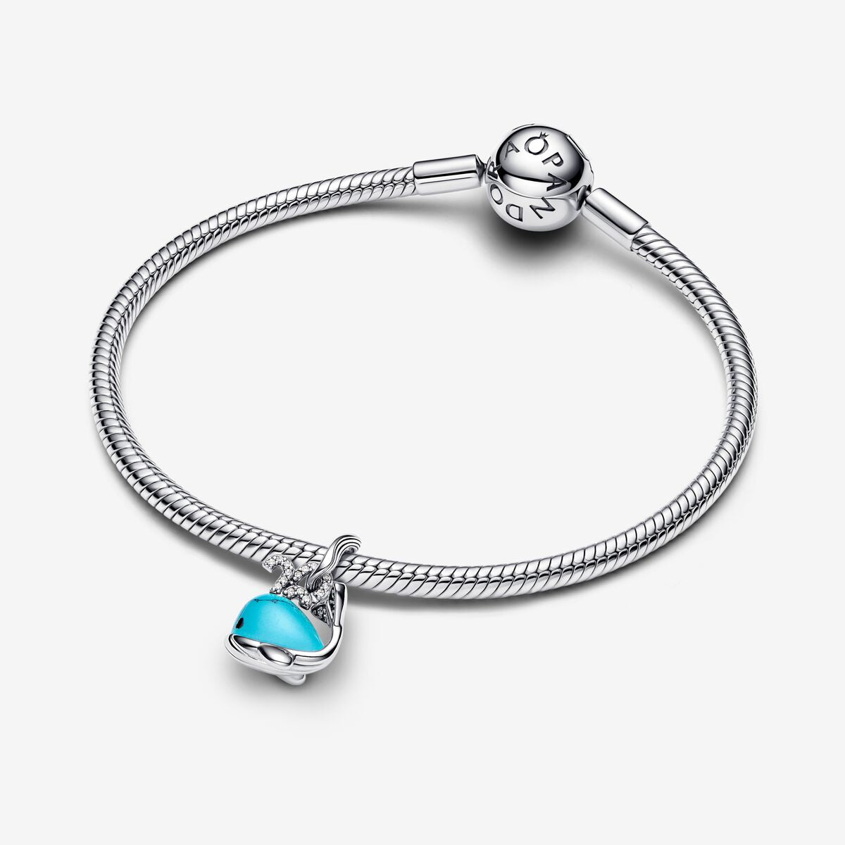 Pandora Turquoise-coloured Whale Dangle Charm