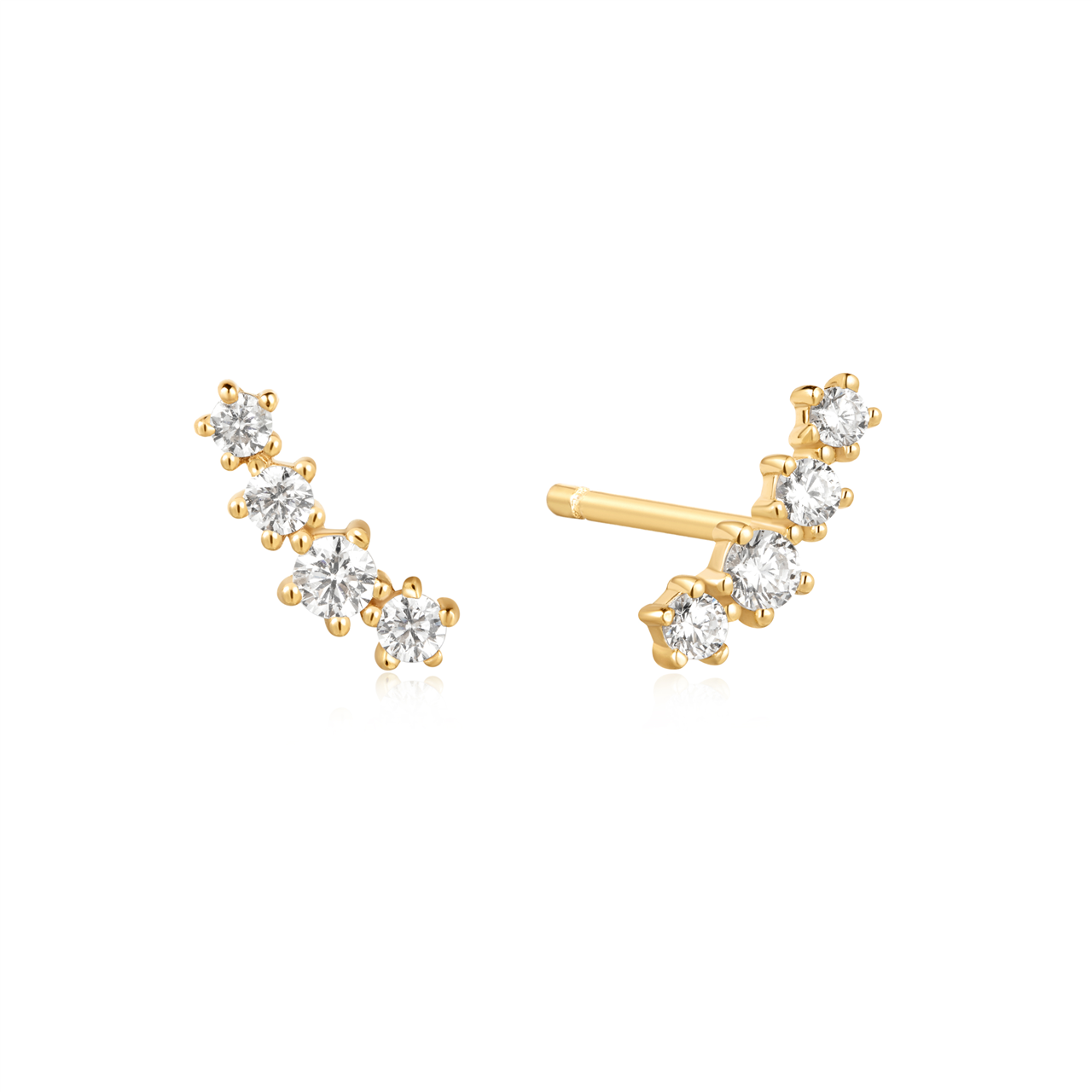 Silver Sparkle Climber Studs